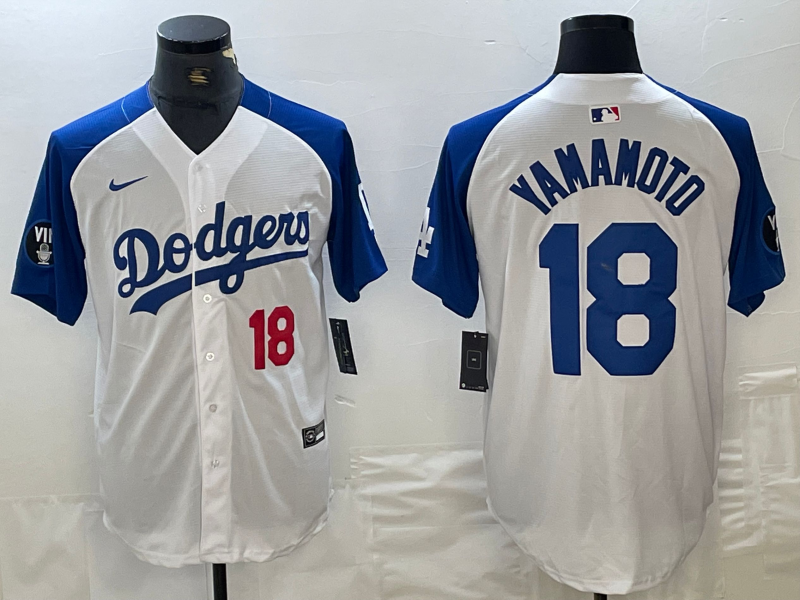Men's Los Angeles Dodgers Yoshinobu Yamamoto #18 White Authentic Jersey